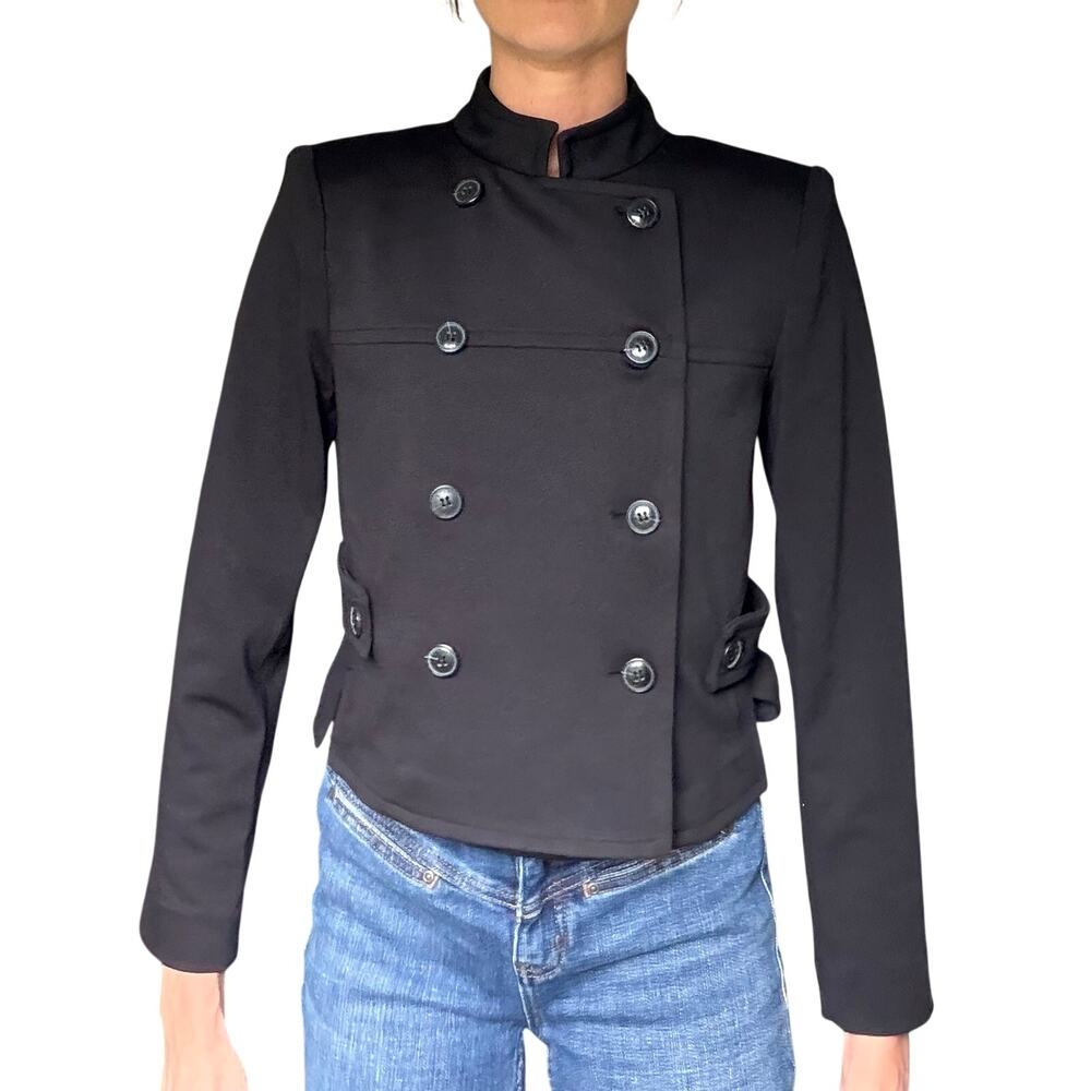 NWT! BCBGMAXAZRIA Double-Breasted Cropped Military Jacket Sz 4